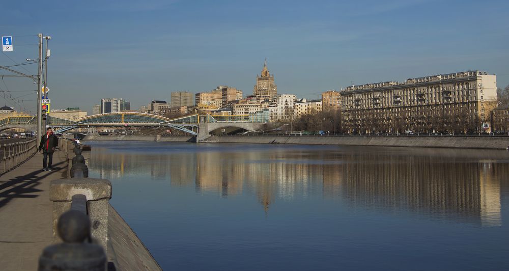 The river reflects beauty