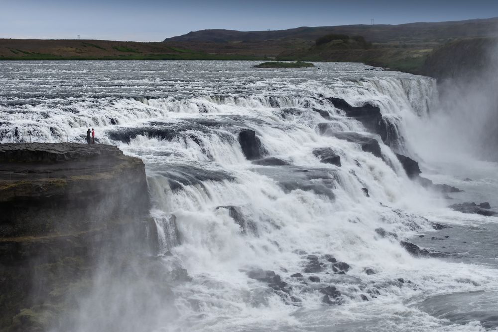the smallness of man compared to the majesty of nature.