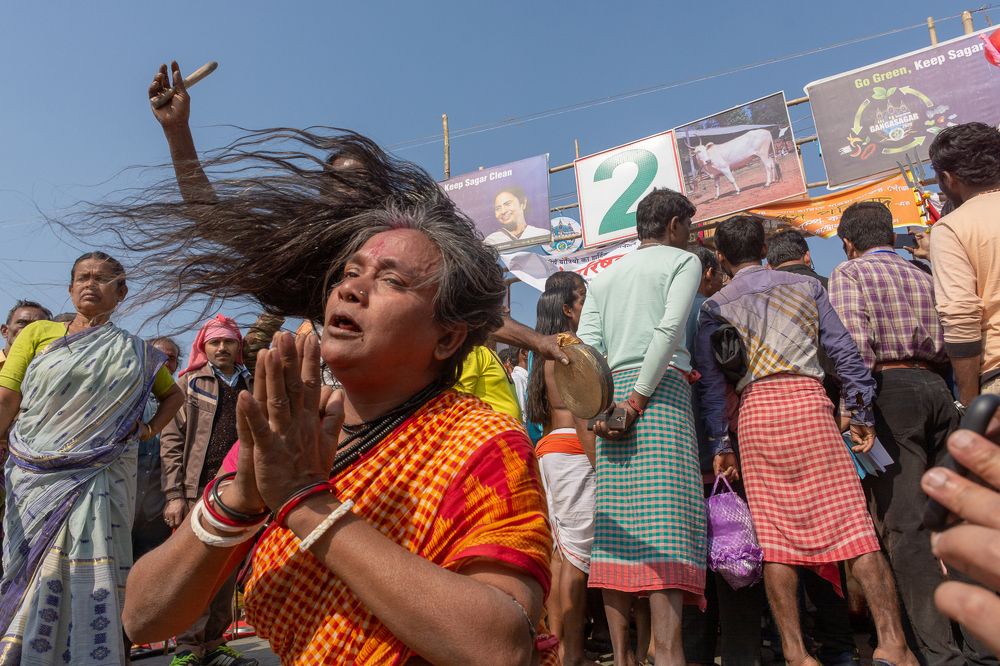 Devotee at Gangasagar