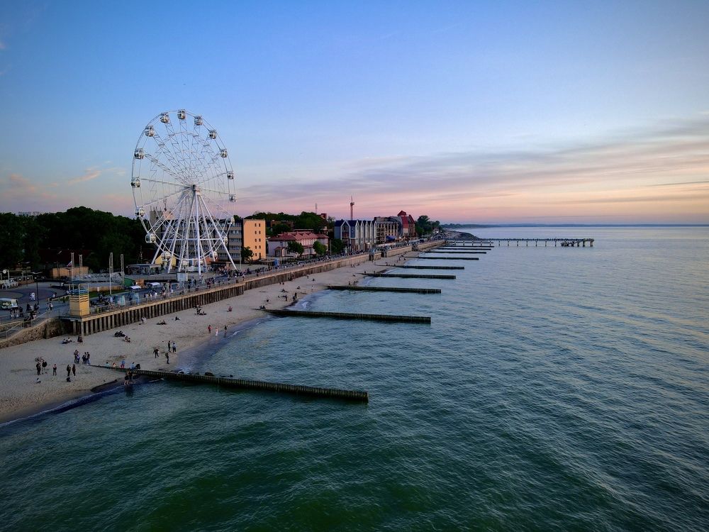 Sunset in Zelenogradsk, Russia
