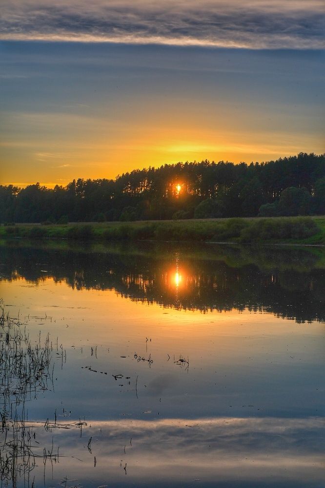 Закат на Угре