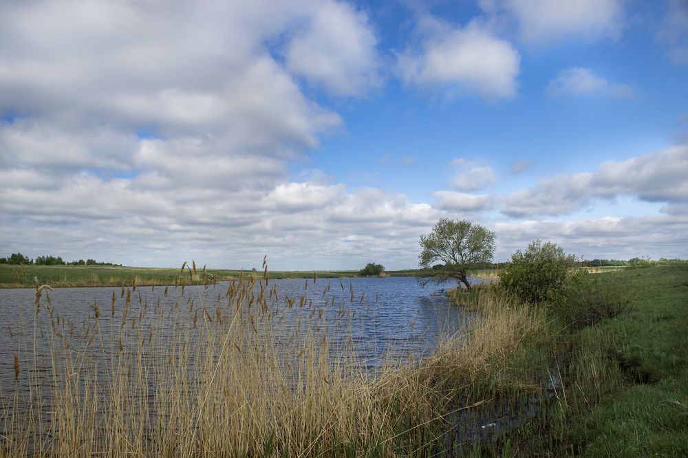 Облака над рекой