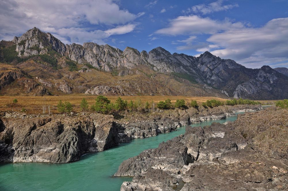 Катунь и горы