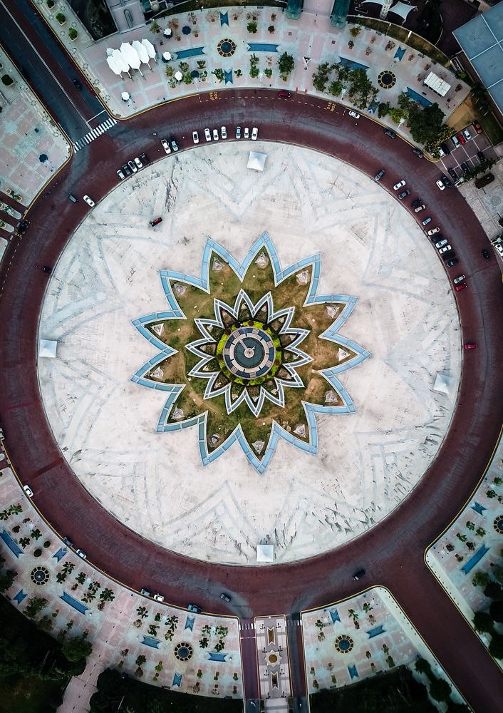 Topdown of Putrajaya Roundabout