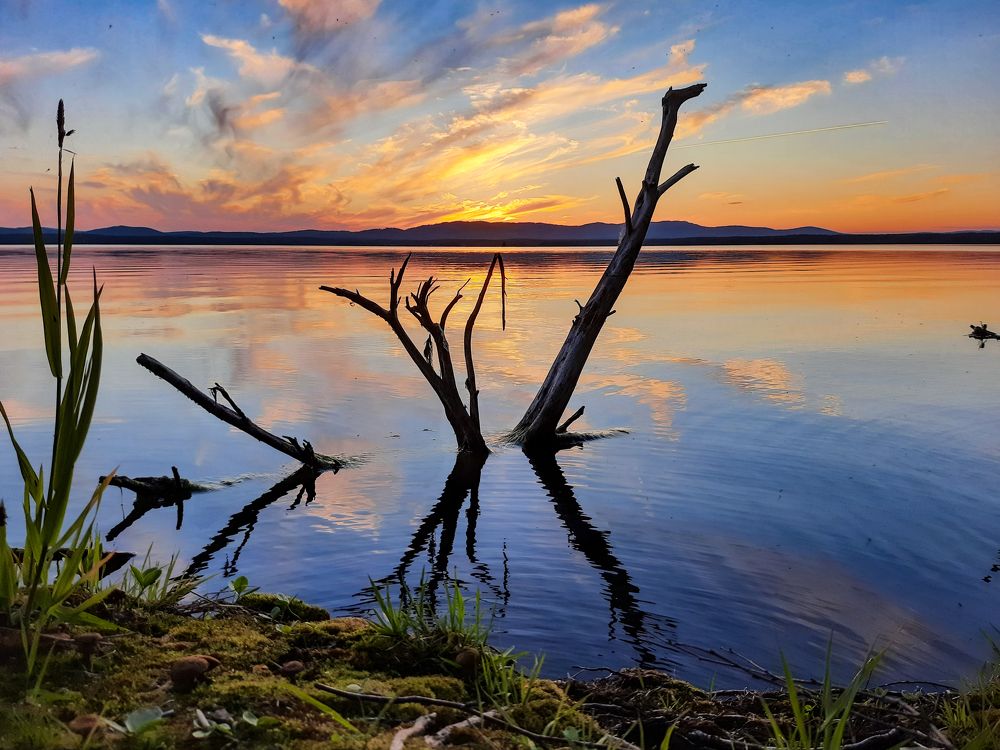 Закат на Иртяше.