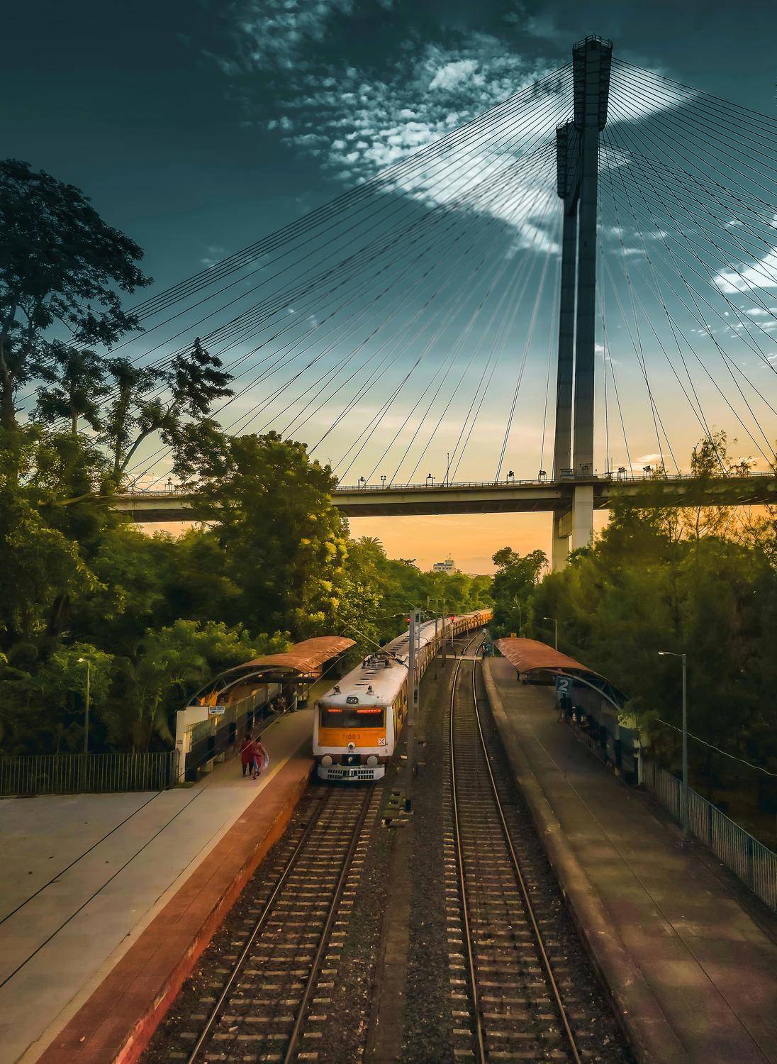Sunset from the Pricep ghat station.