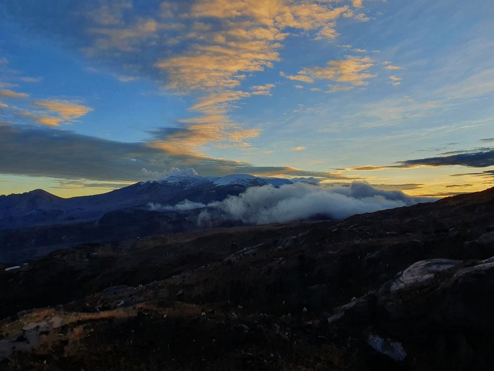 View of the Nevado del Ruiz  (Tolima, Colombia)