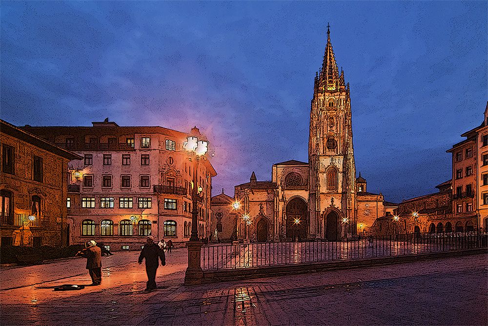 Música frente al templo