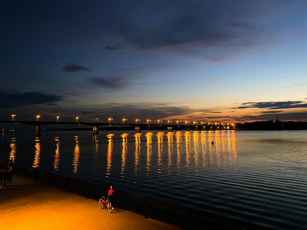 Кама на закате