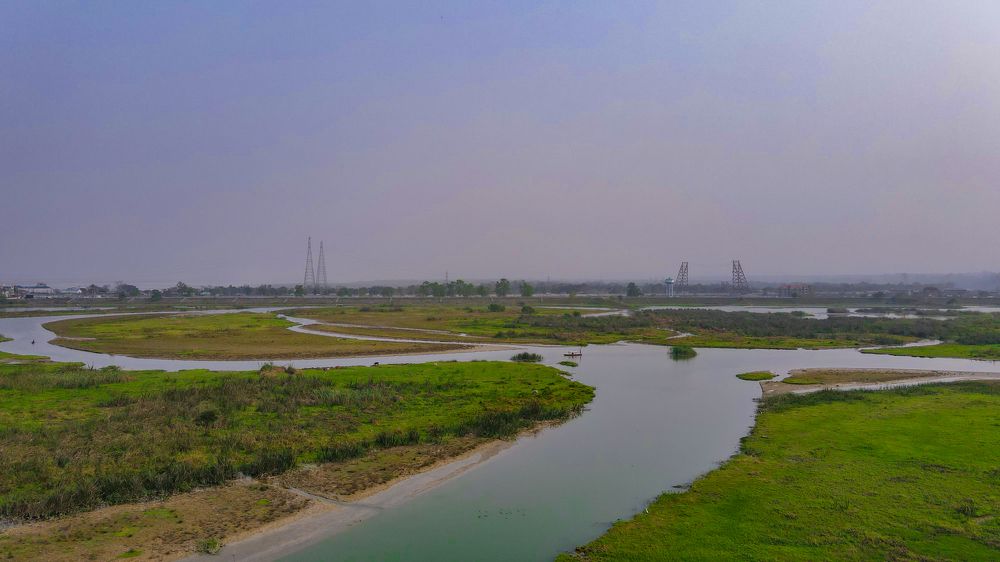 Aerial view of Gajoldoba view point