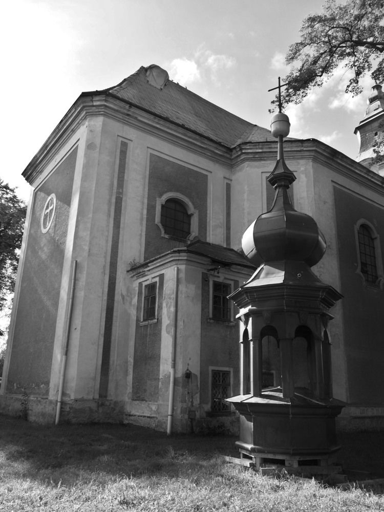 The removed church tower