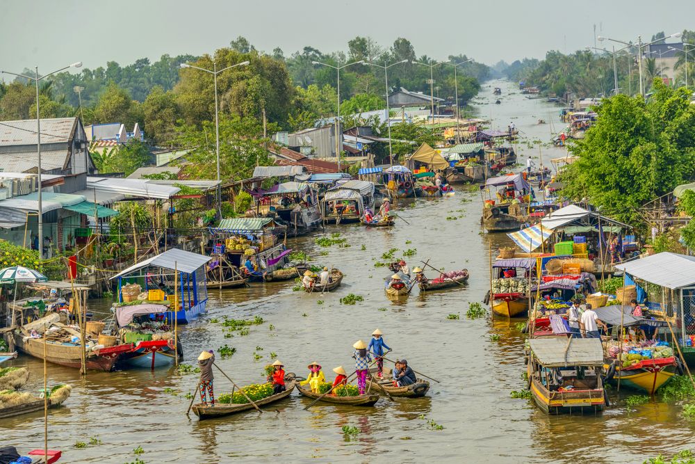 Soc Trang floating market