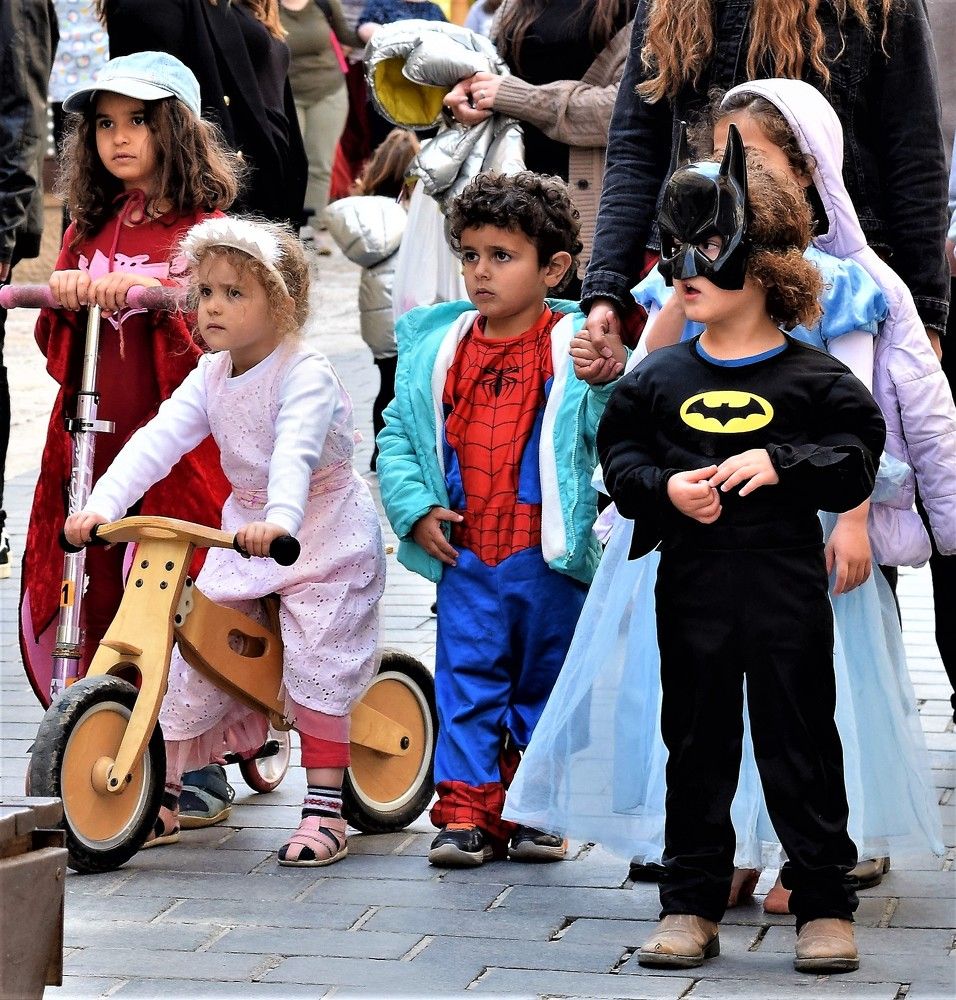 Purim celebrating in Jerusalem, Februar, 2021.