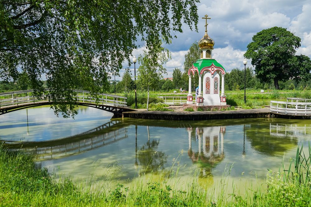 Часовня царственных страстотерпцев в Демьяново. Клин. Июнь, 2021