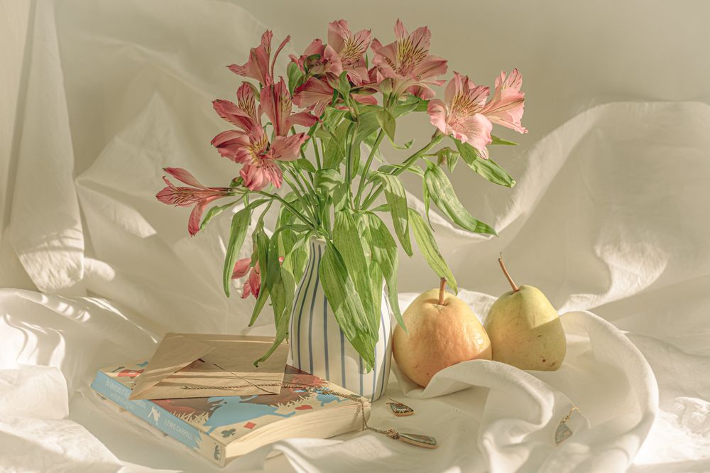 Still life with alstroemeria