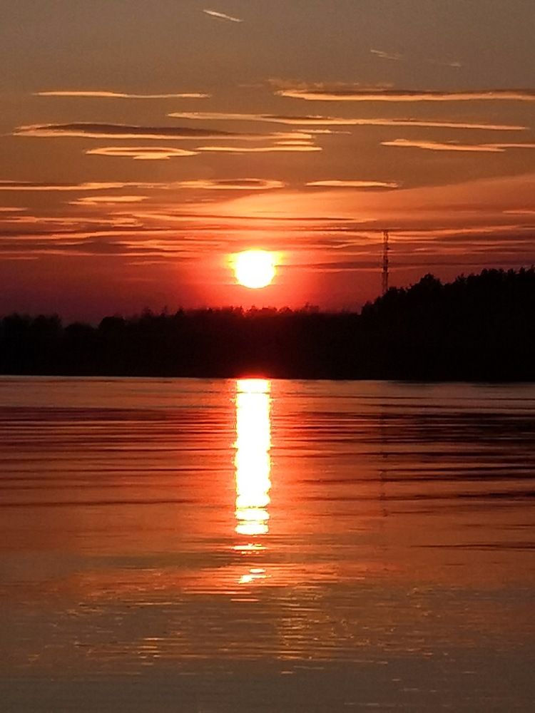 Заказ на Волге/Sunset on the Volga River