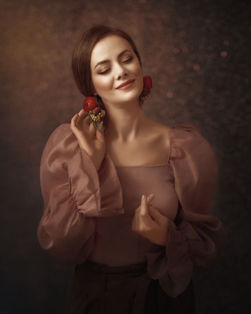 Flowers as a connection with herself