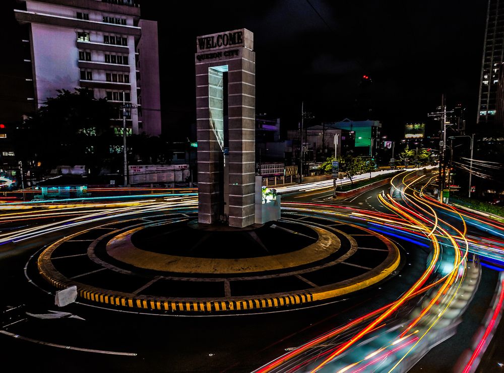 Light Trails at Rotonda