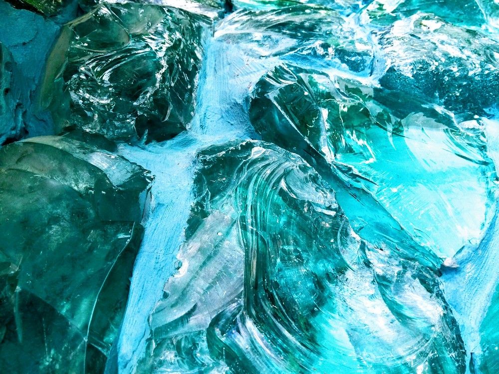 Blue ice.