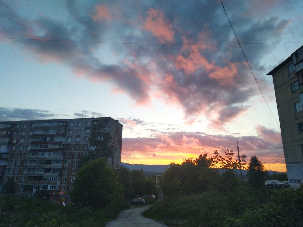 Вечер. Небо. Закат