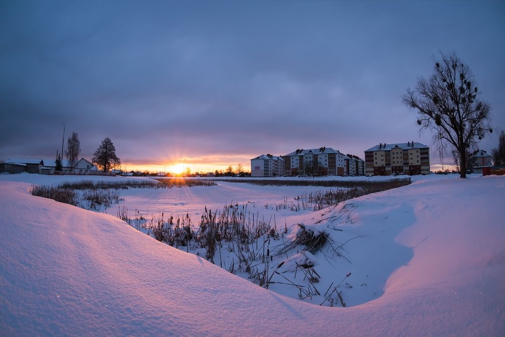 В лучах заката