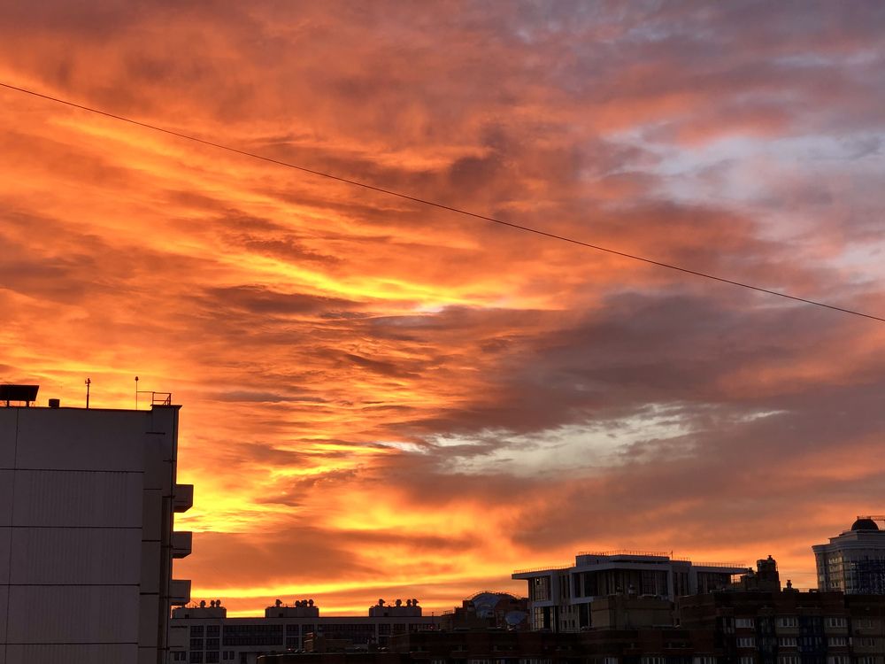 Огненный закат