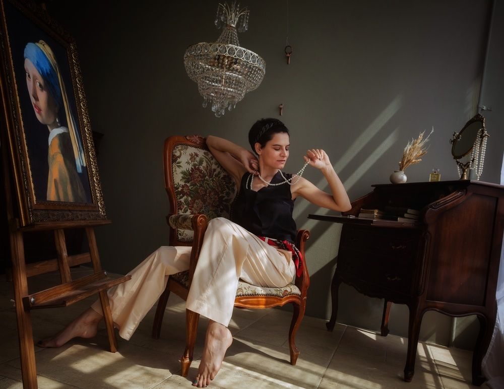 Девушки в жемчугах