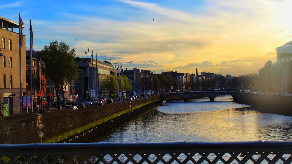 Sunset in Dublin!