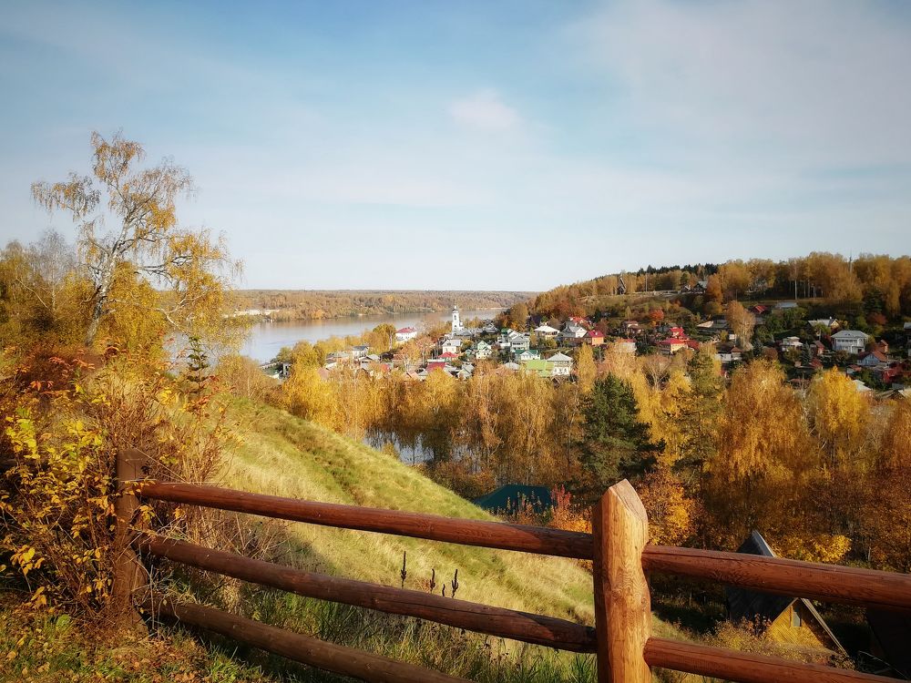 Золотая осень в Плёсе.