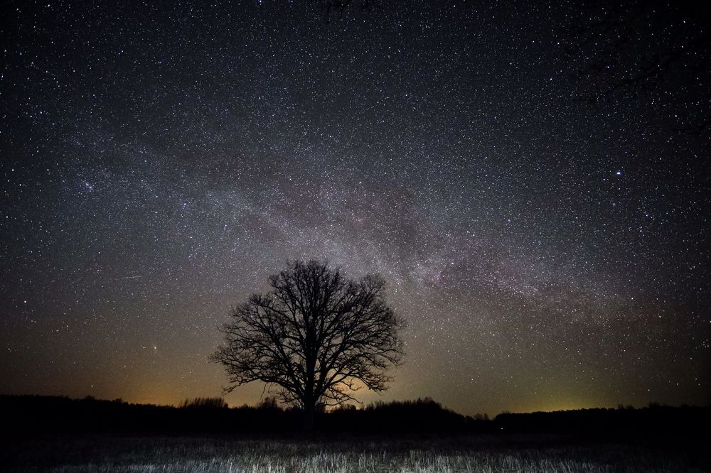 Milky way in Latvia