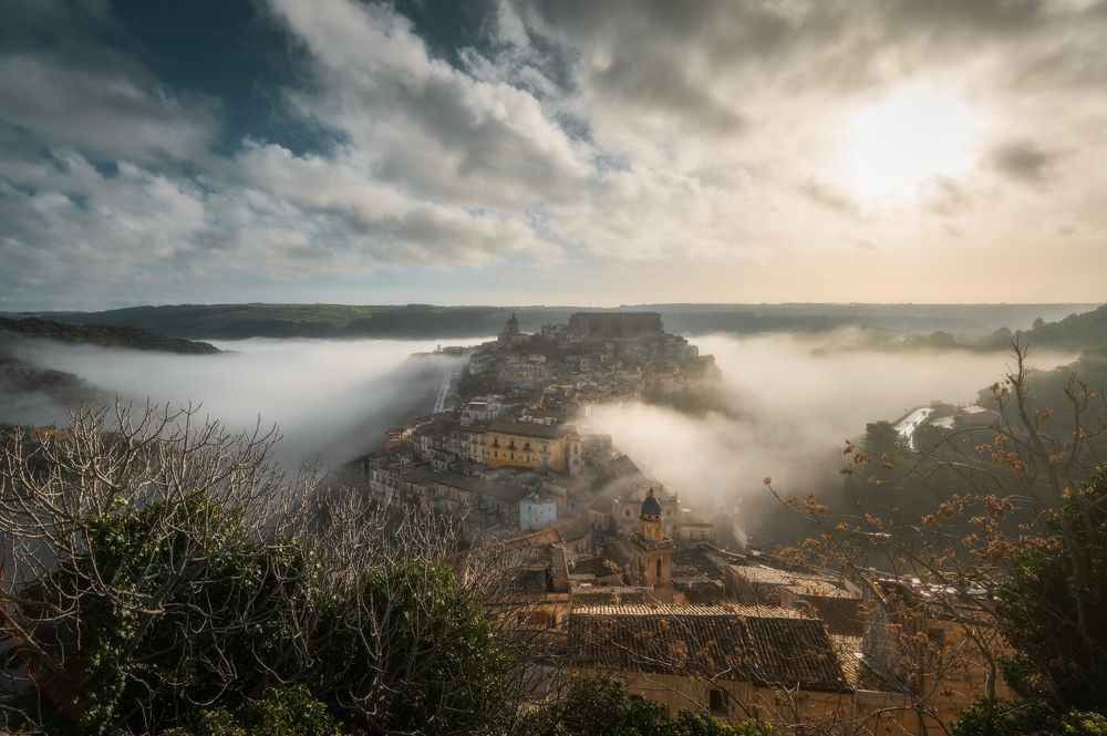 An ethereal morning over Ibla