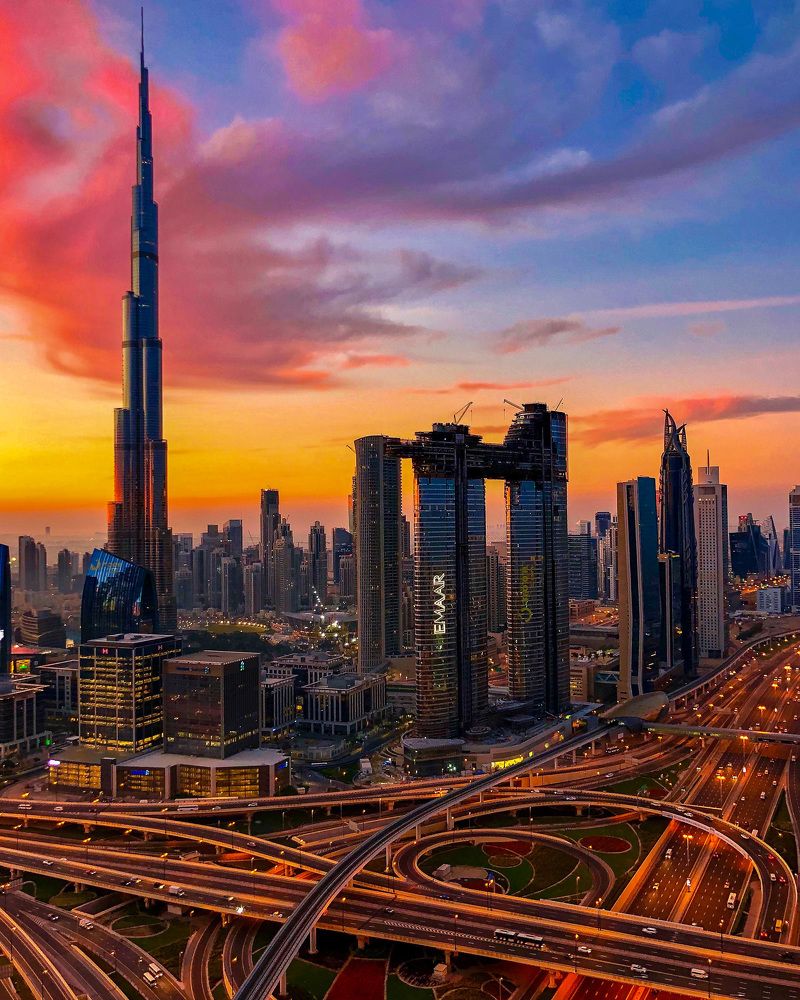 Dazzling Sunset of Dubai…