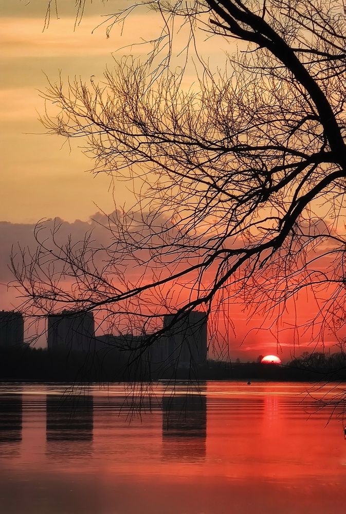 Р. Иртыш на закате