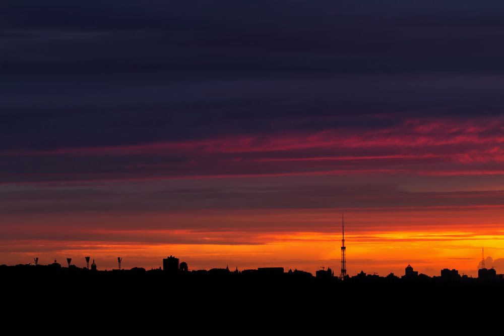 Evening has come to town