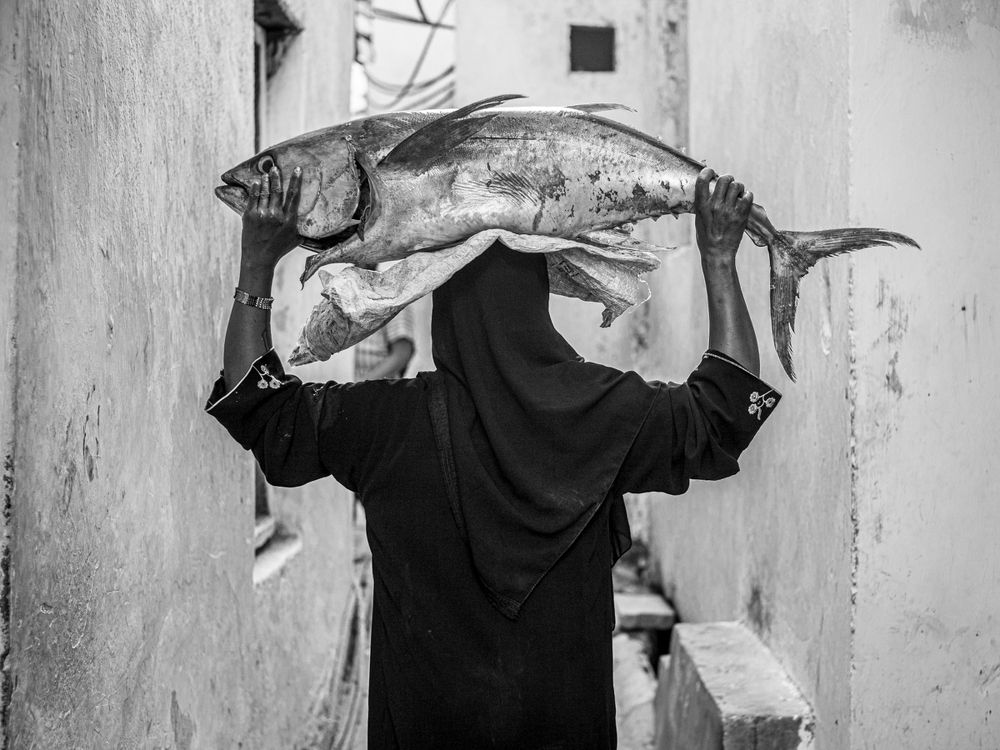 With the world on the head