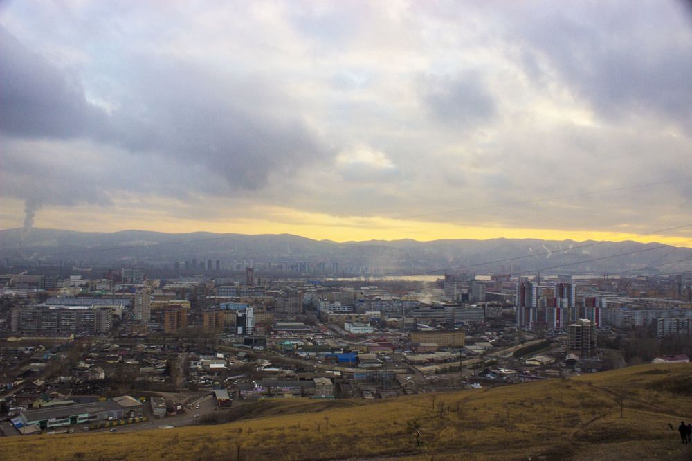 Красноярск на закате