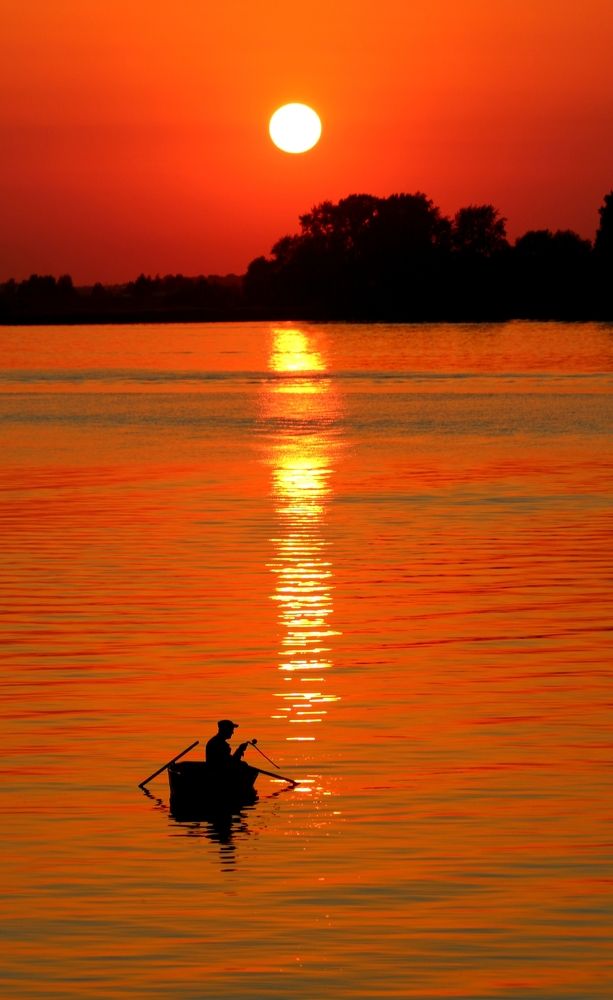 Ловим солнце на Волге.