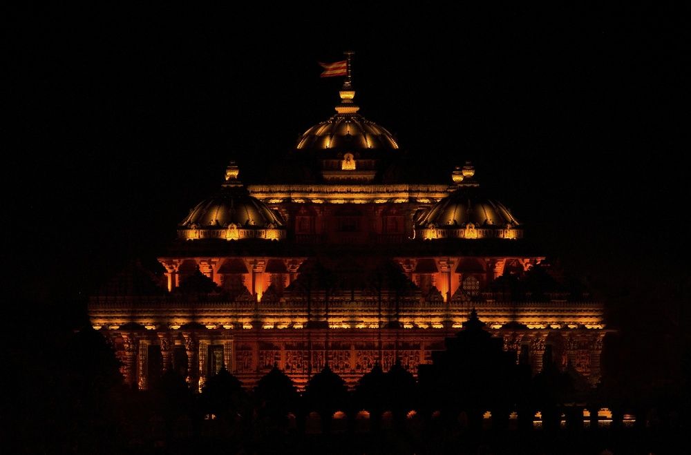 An evening at Akshardham