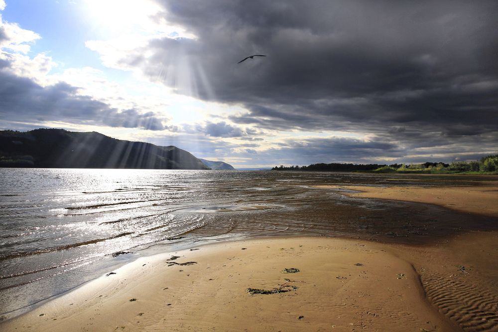 Жигулевские горы на реке Волге