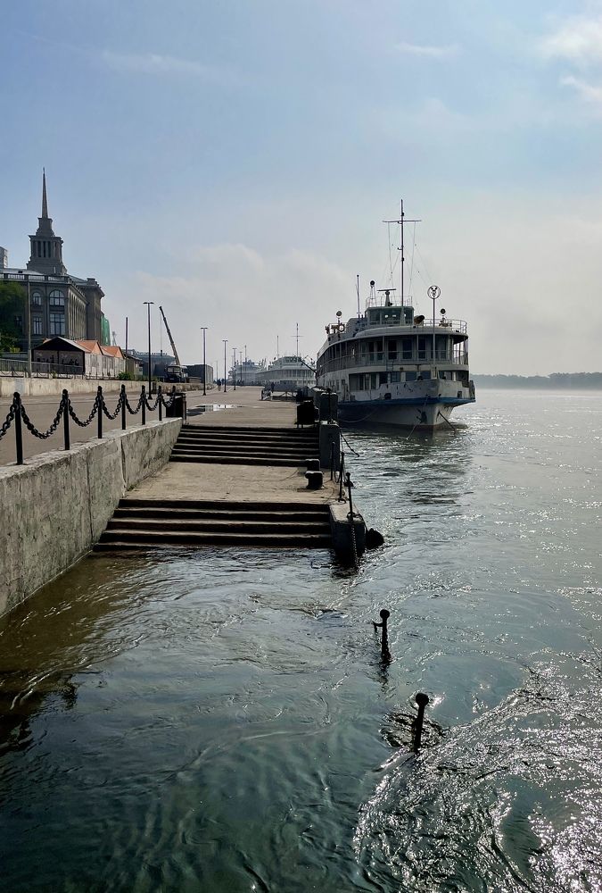 Набережная ушла под волу. Красноярск