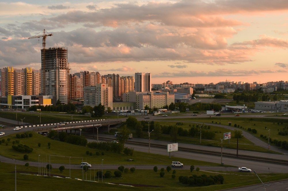 The city kissed by the sun