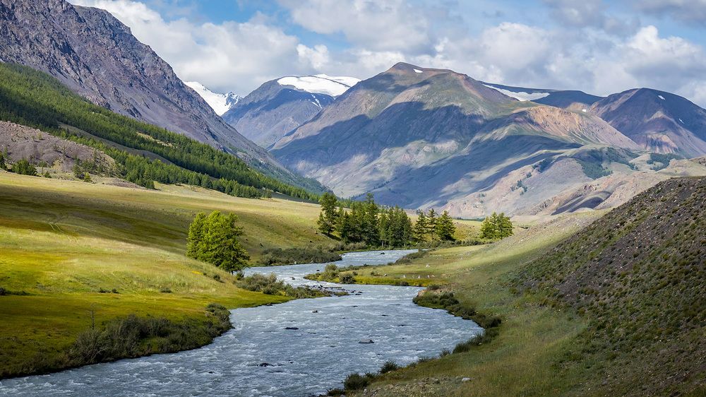 Долина реки Талдура. Горный Алтай.