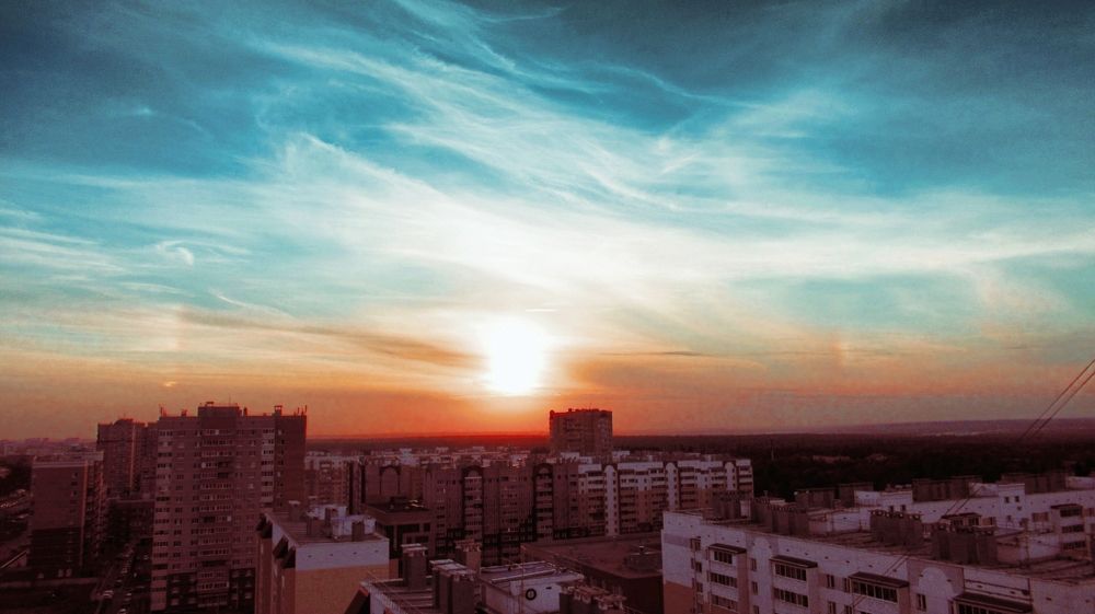 Эффект Гало на закате