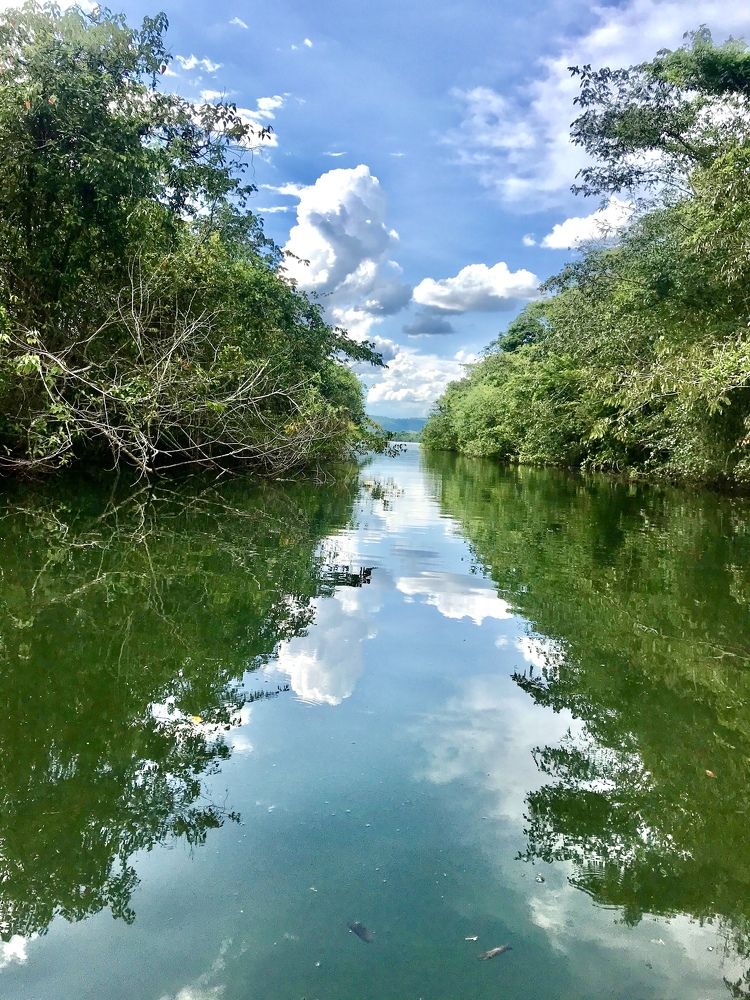 Canal estreito no Rio Grande