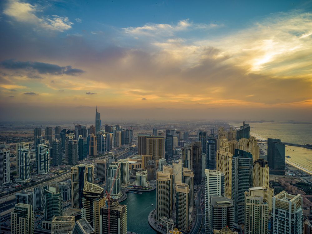 Dubai at sunset