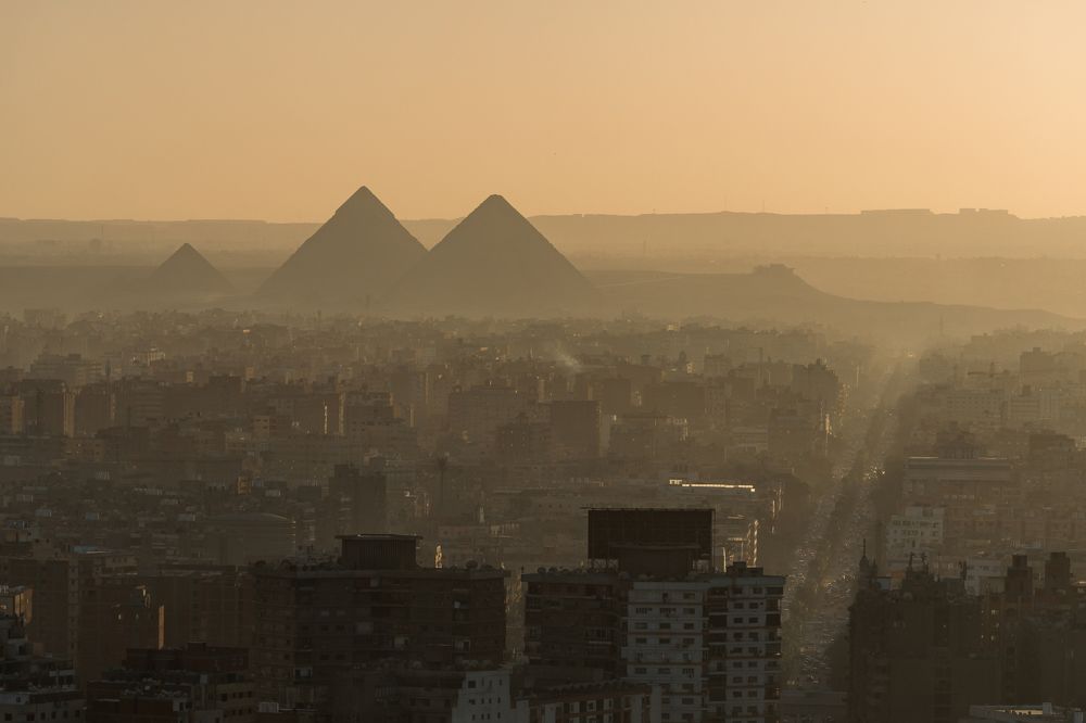 Гиза на закате