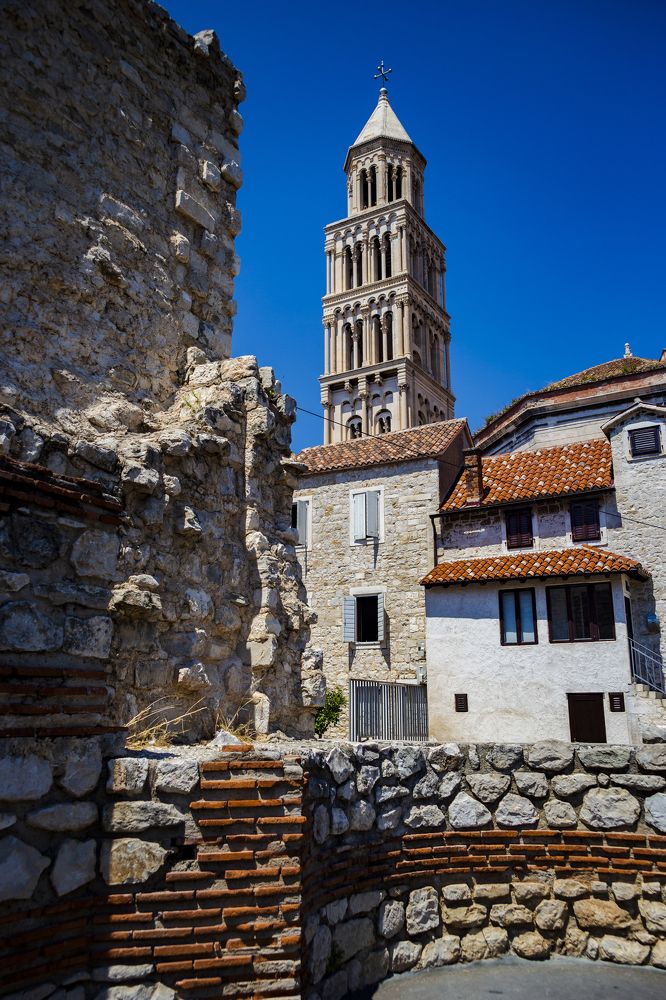 The bell tower of the Cathedral of St. Dominia
