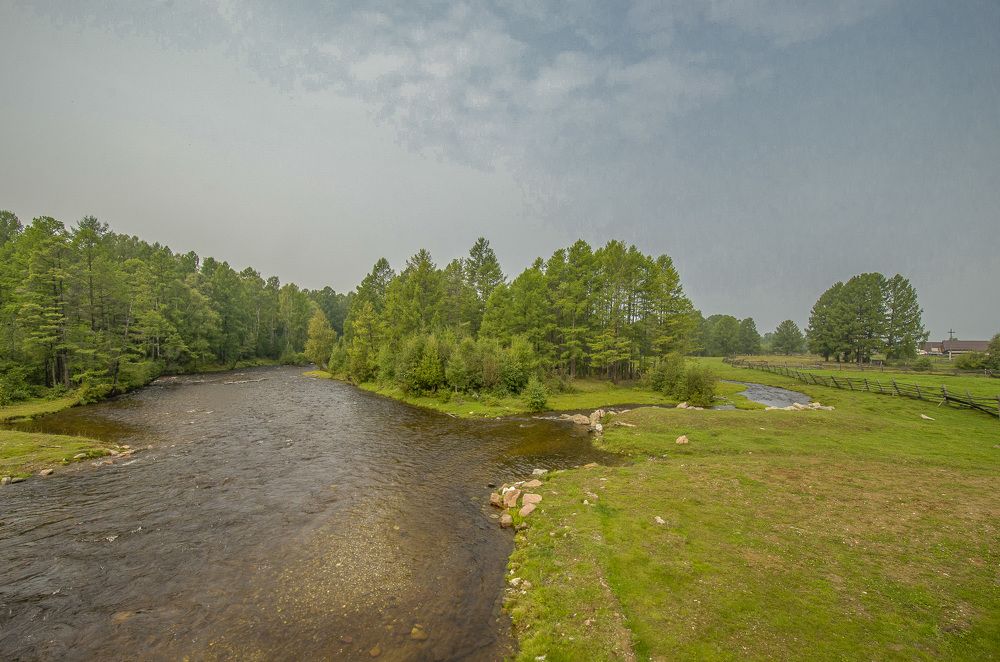 перед  падением в Байкал