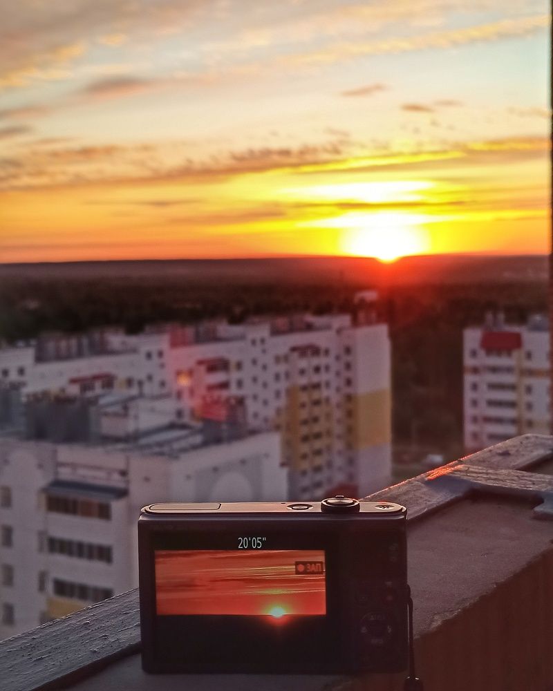 Двойной закат в Ижевске