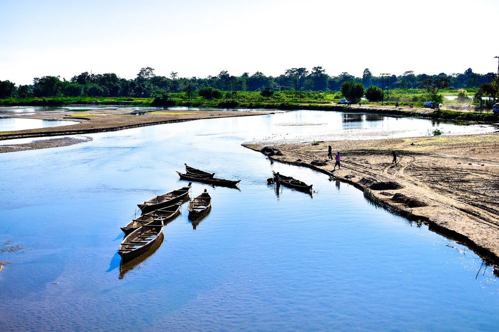 River with boats